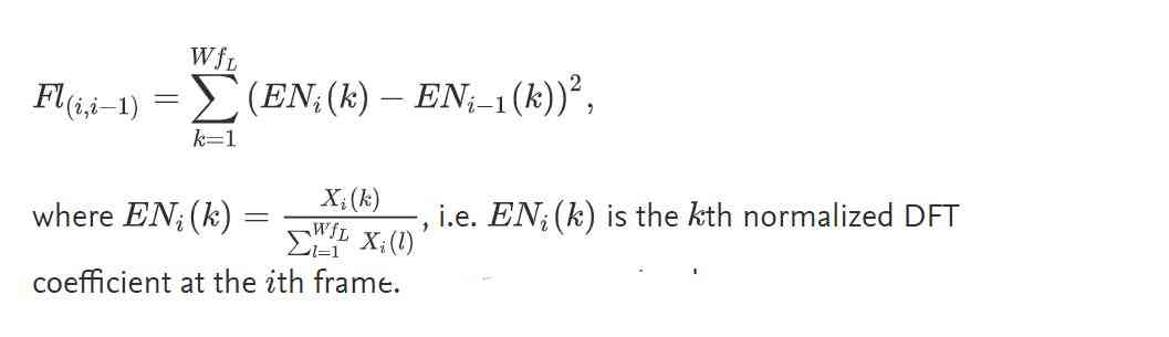 Spectral Flux Formula (Source: asa.scitation.org)