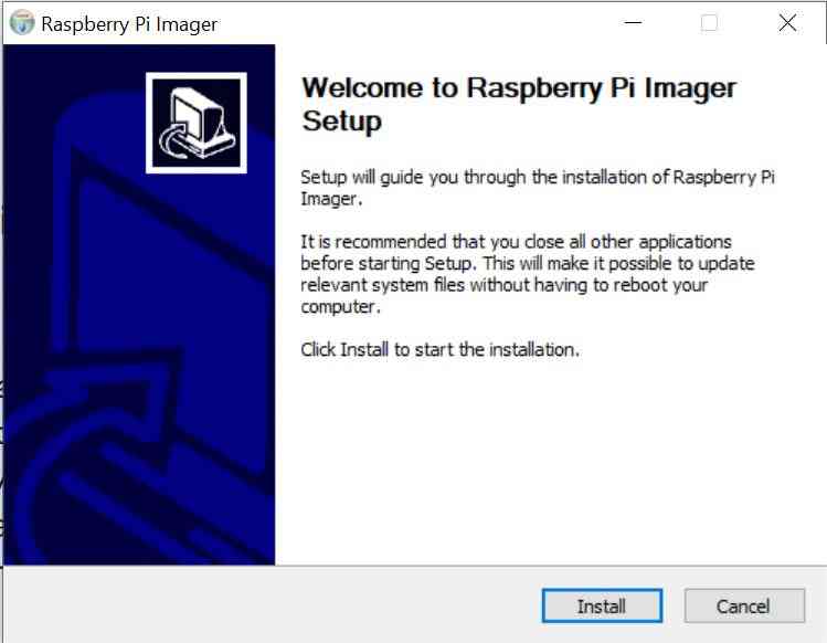 Download Raspberry Pi Imager