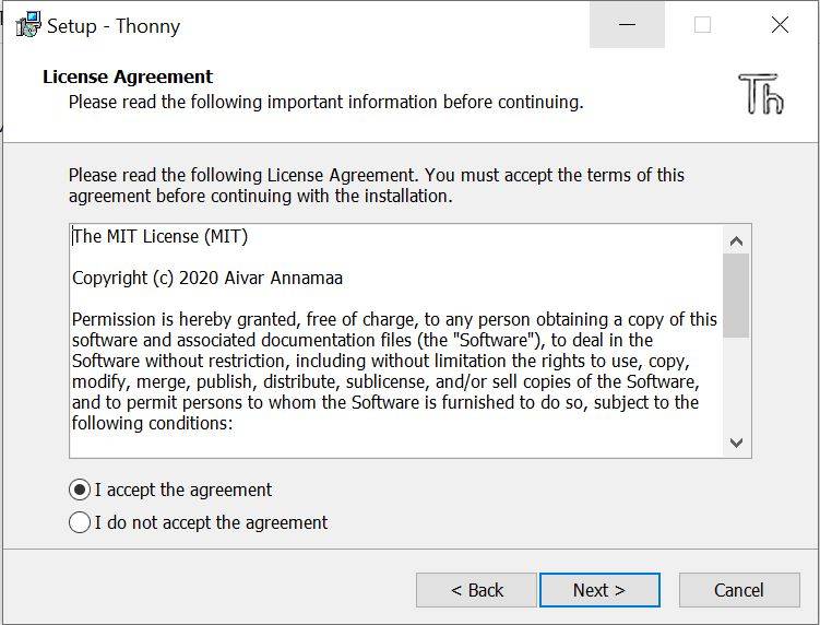 Install Thonny IDE