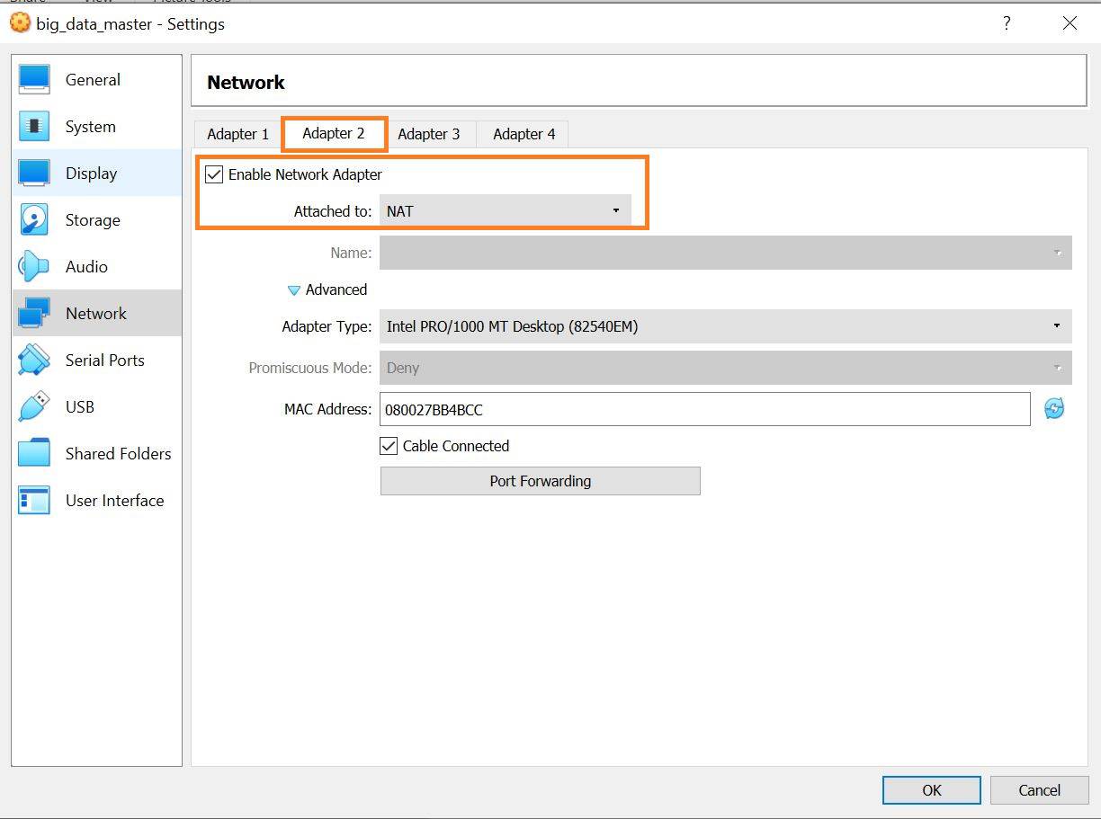 Adapter 2 Settings (Source: iNNovationMerge)